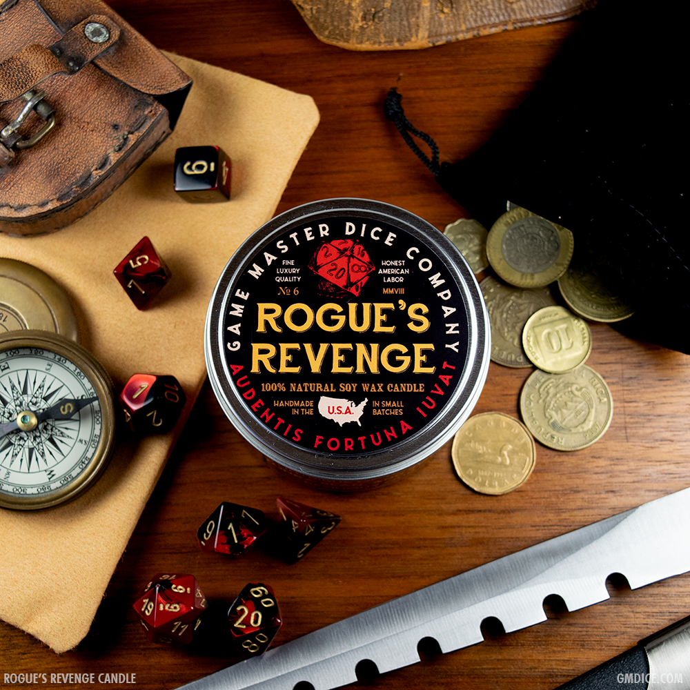 Game Master Dice - Rogue's Revenge Gaming Candle