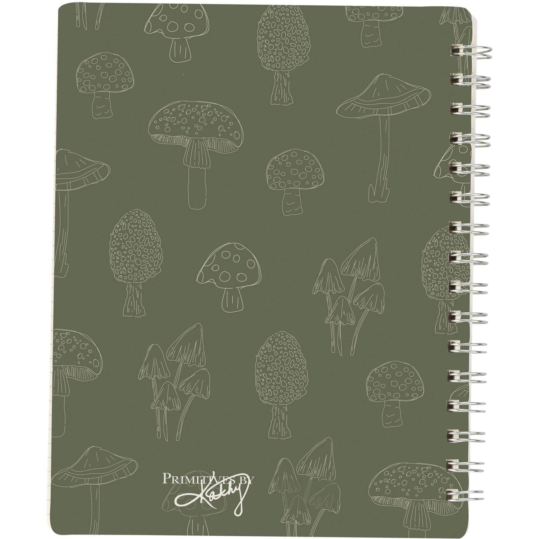 Primitives by Kathy - Mushrooms Spiral Notebook