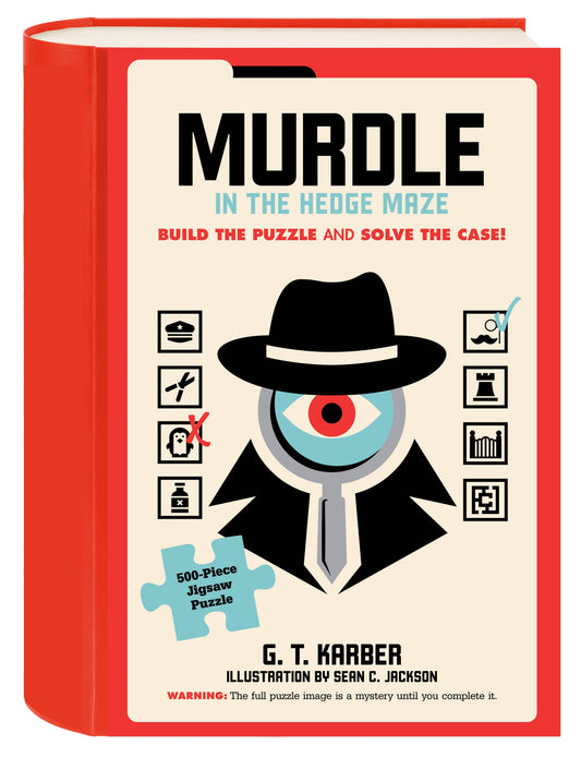 Chronicle Books - Murdle in the Hedge Maze 500-Piece Jigsaw Puzzle