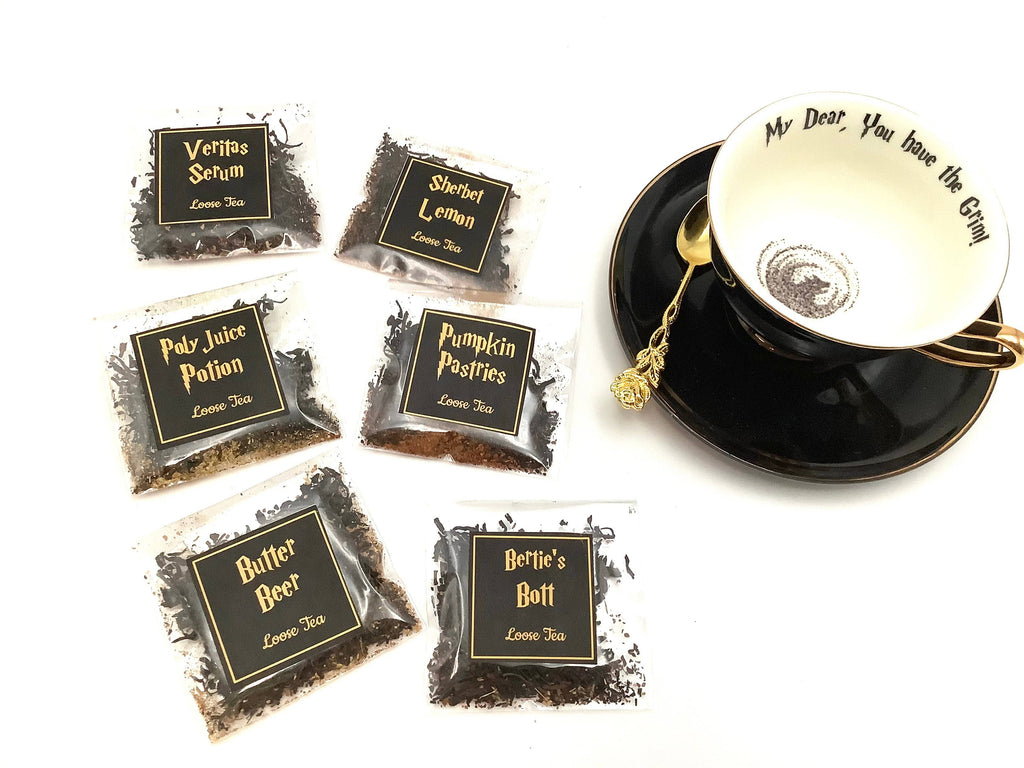 All Little Cute Things - Harry Potter inspired themed Tea packets, Party Favors