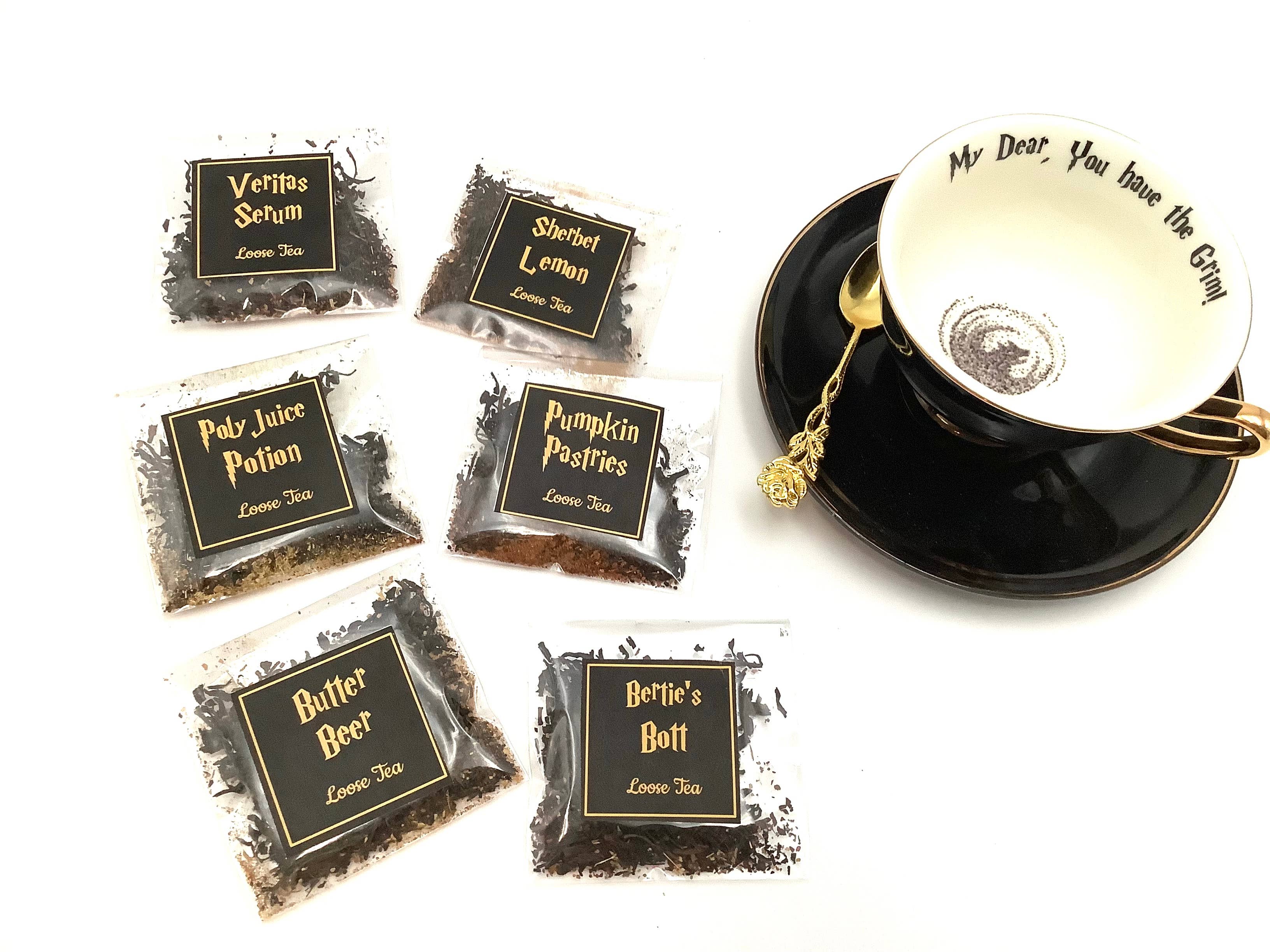 All Little Cute Things - Harry Potter inspired themed Tea packets, Party Favors