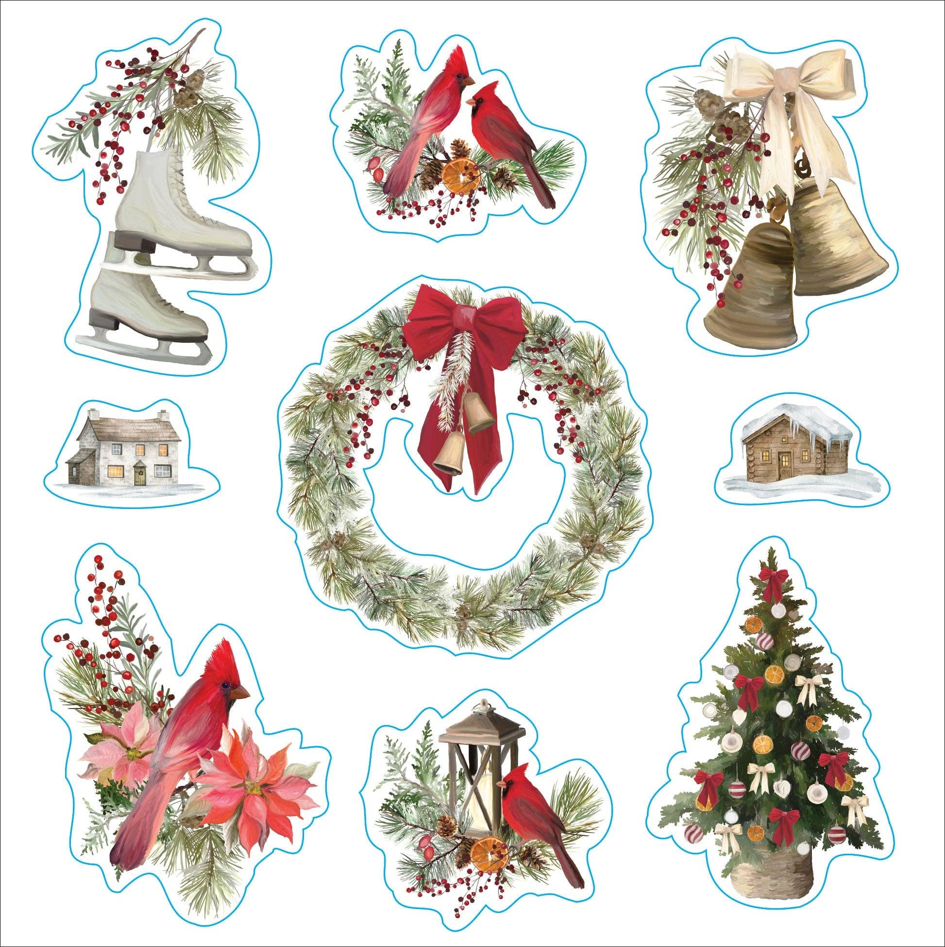 Peter Pauper Press - Merry & Bright Christmas! A Festive Sticker Book