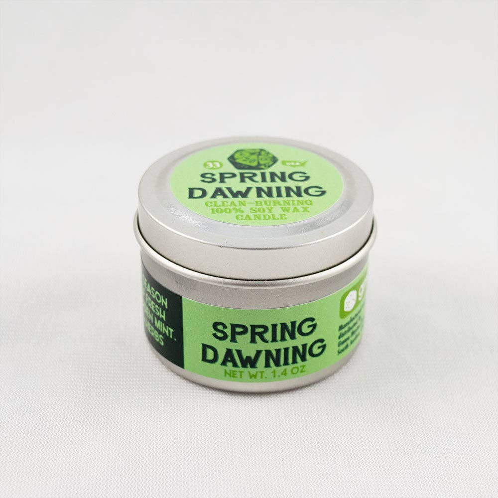 Game Master Dice - Spring Dawning Gaming Candle