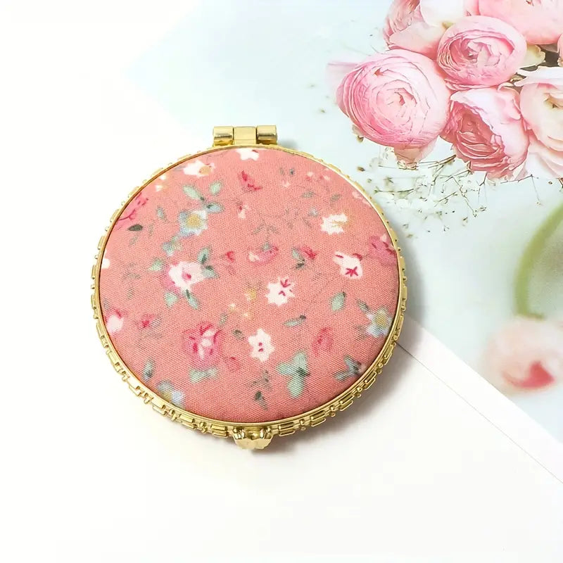 Floral Mirror Compact