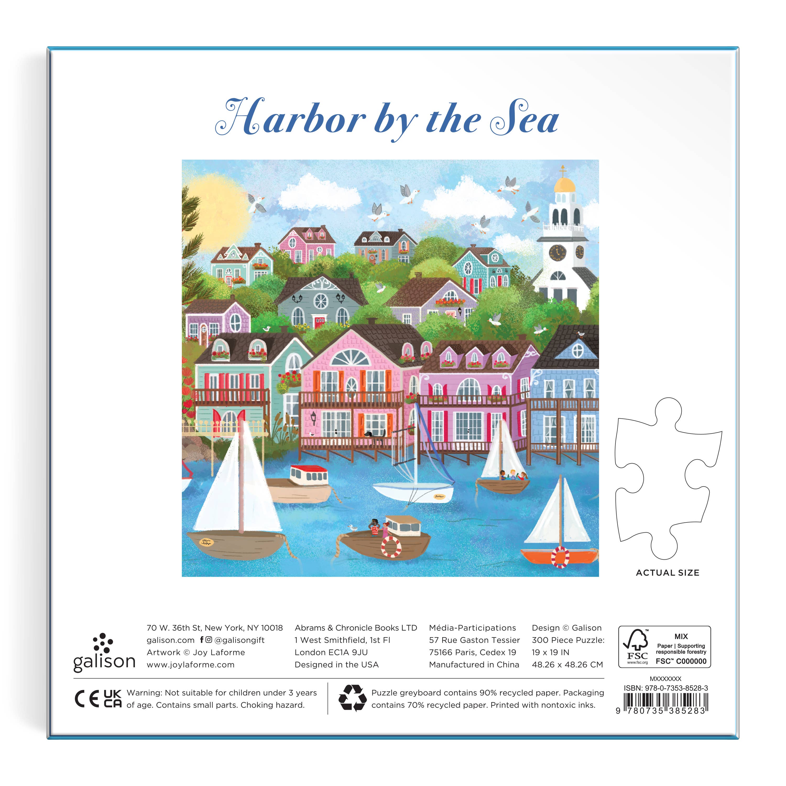 Chronicle Books - Joy Laforme Harbor by the Sea 300 Piece Puzzle