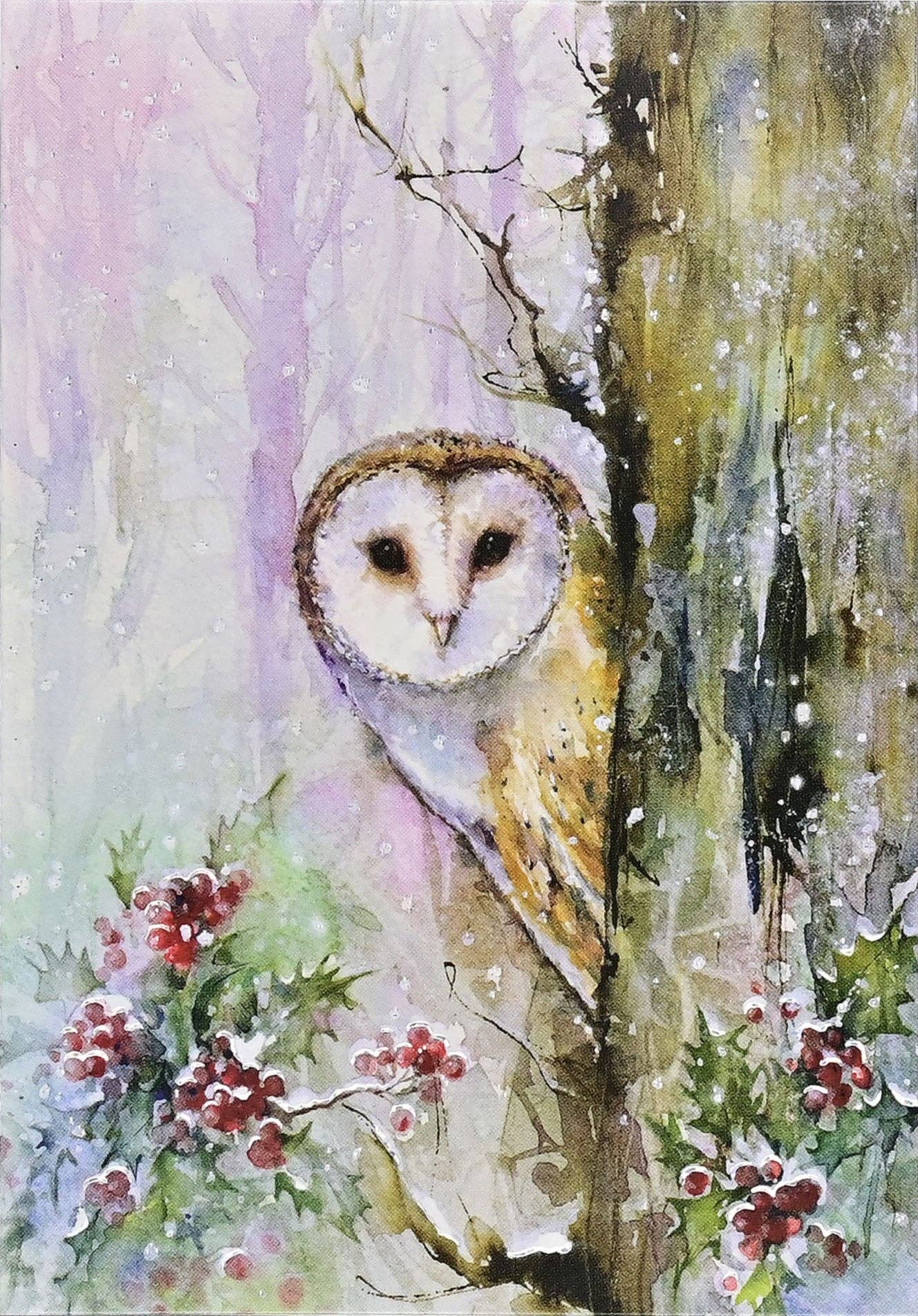 Peter Pauper Press - Woodland Owl Small Boxed Holiday Cards