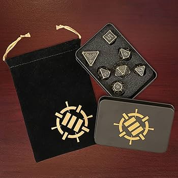 7-Set Enhance: Metal Dice Set w/ Case
