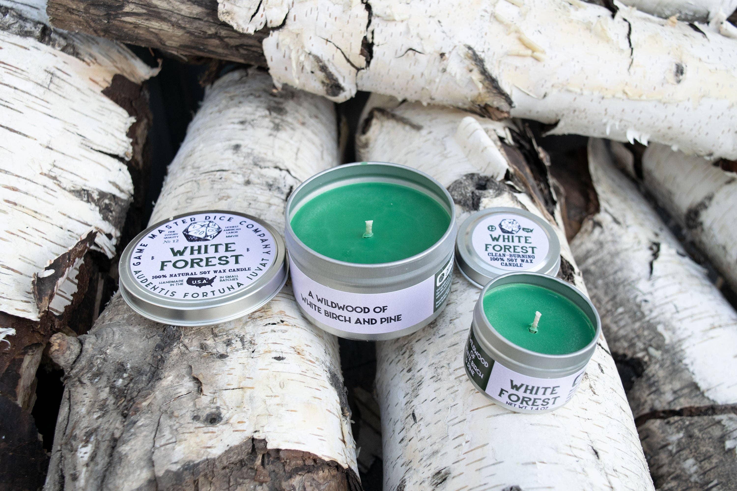 Game Master Dice - White Forest Gaming Candle