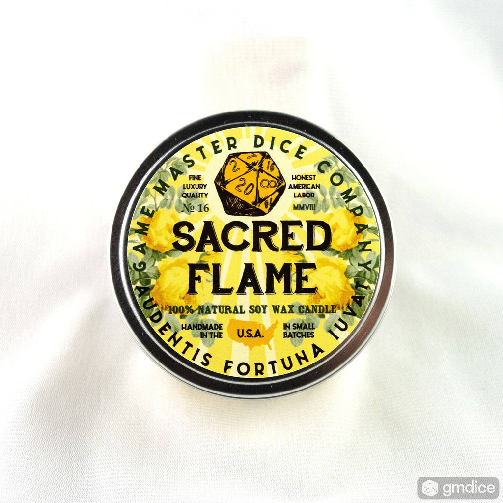 Game Master Dice - Sacred Flame Gaming Candle