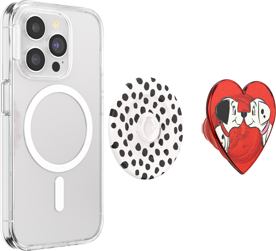 PopSockets - PopSockets MagSafe Disney D Glitter Heart Two Cute