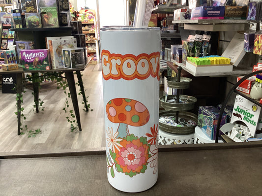 Groovy Mushroom Tumbler - Stainless Steel