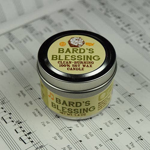 Game Master Dice - Bard's Blessing Gaming Candle
