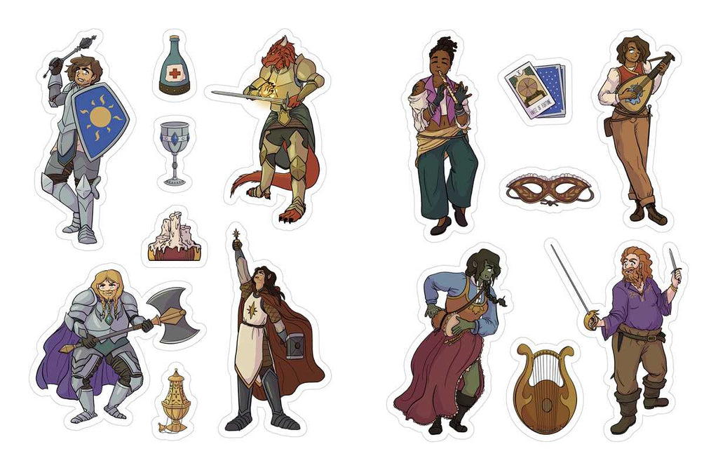 Simon & Schuster - Düngeonmeister RPG Sticker Book by Jef Aldrich