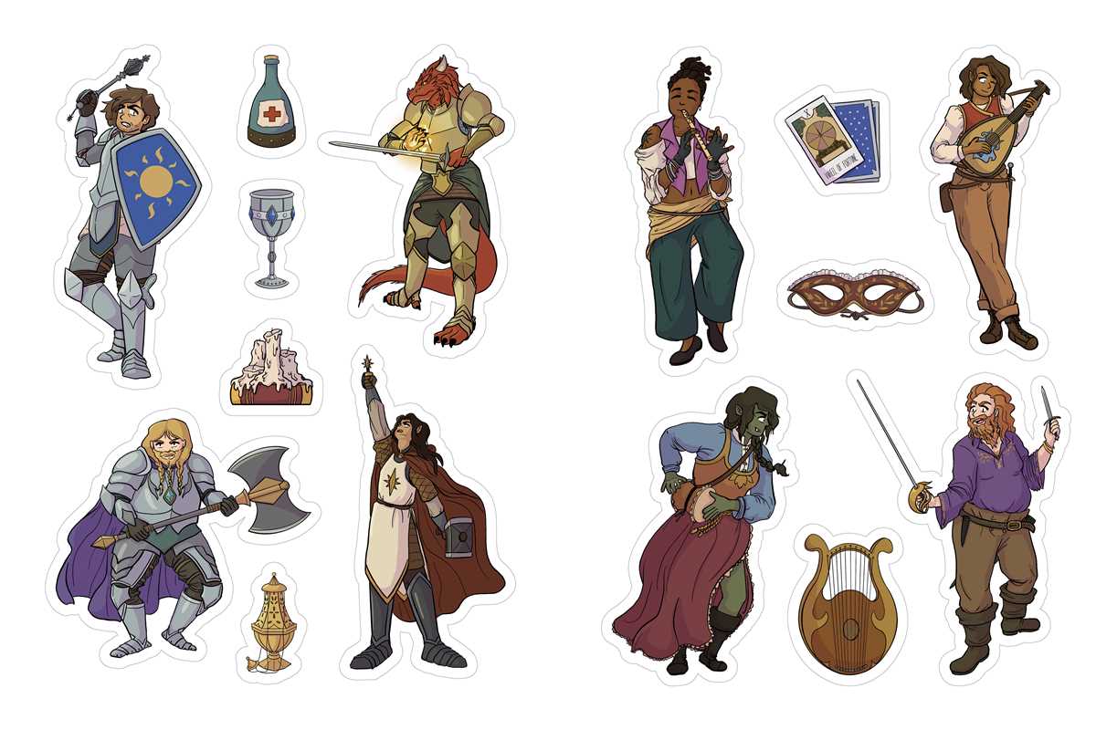 Simon & Schuster - Düngeonmeister RPG Sticker Book by Jef Aldrich