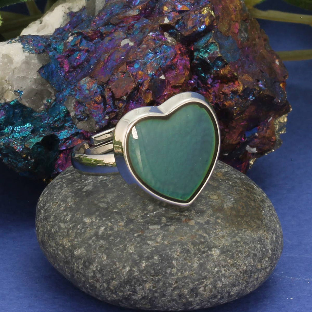 ZAD - Loving Moods Silver Heart Mood Ring