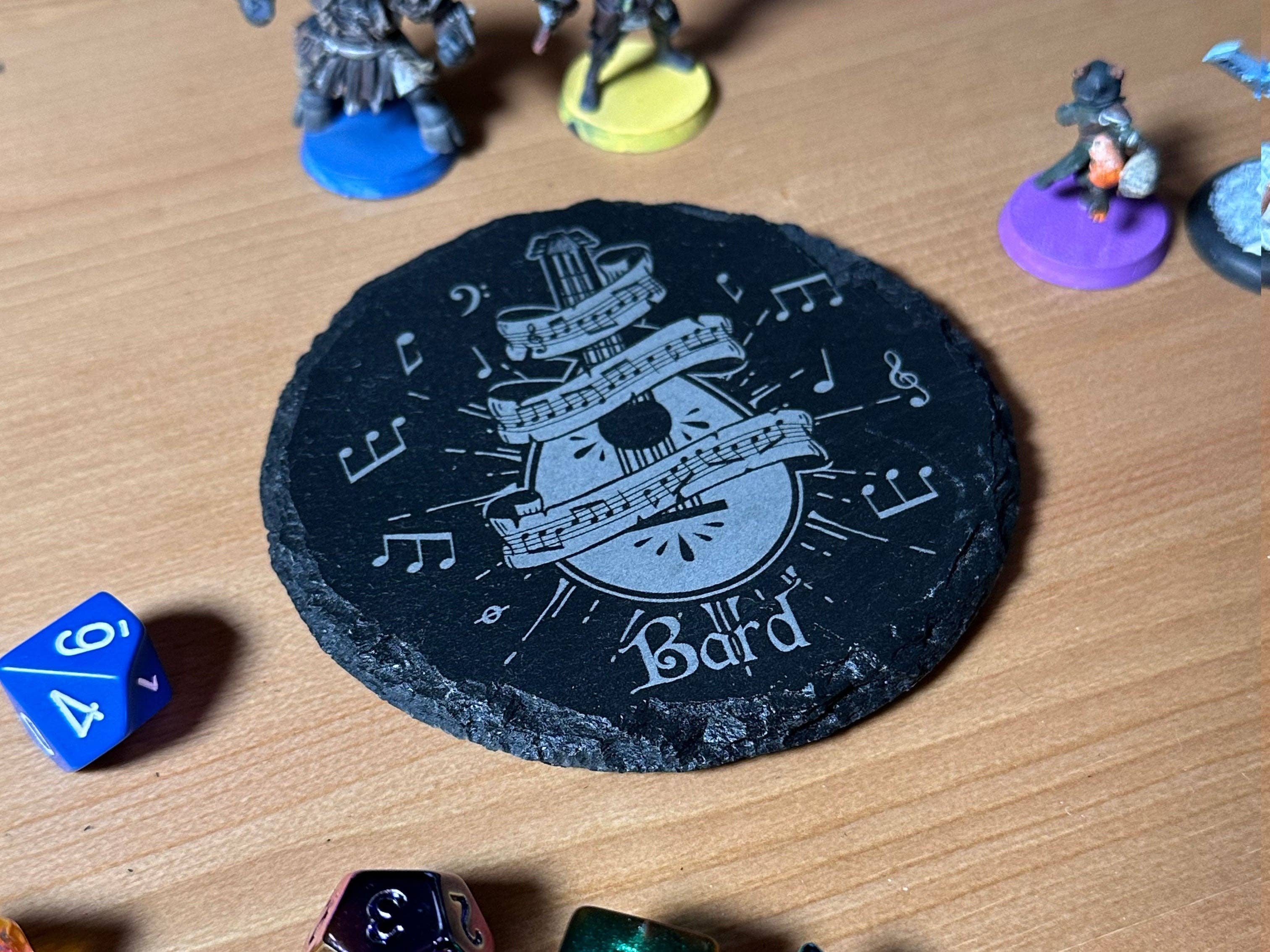 Game Master Dice - D&D Class Slate Coaster