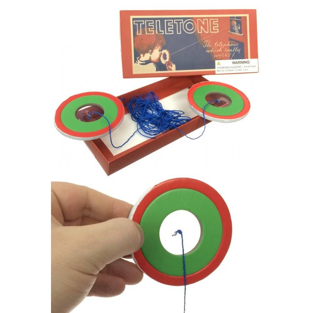 TELETONE Old Fashioned Paper-String Talking Game