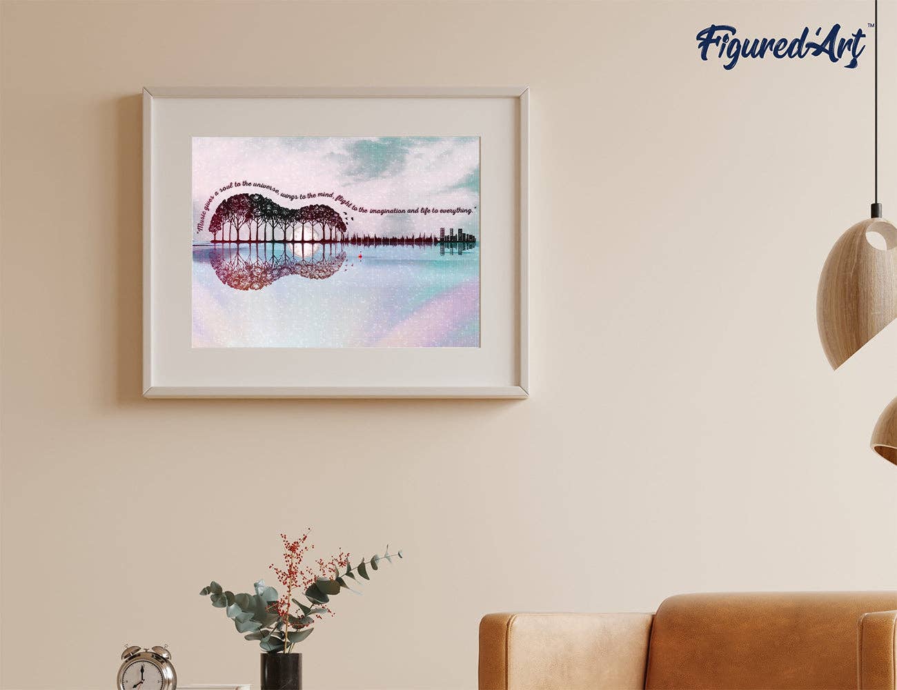 Figured'Art - Diamond Painting - Landscape Guitar