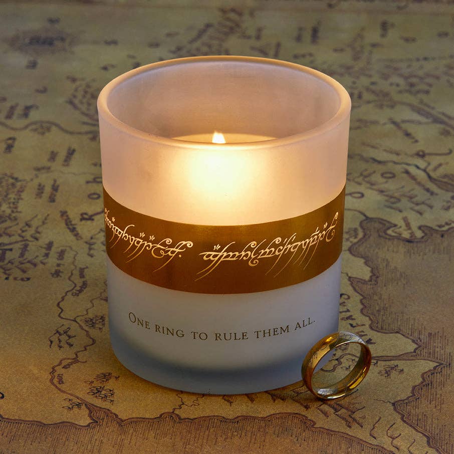 Insight Editions - #1 Pop Culture Publisher - The Lord of the Rings: The One Ring Glass Candle