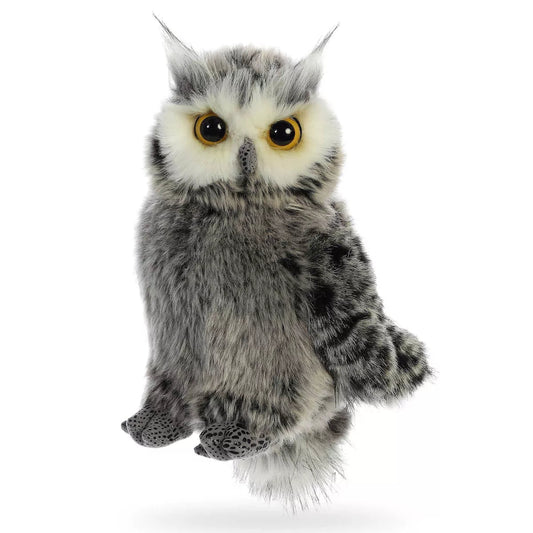 9"Barney Owl - #shop_name AuroraPlush