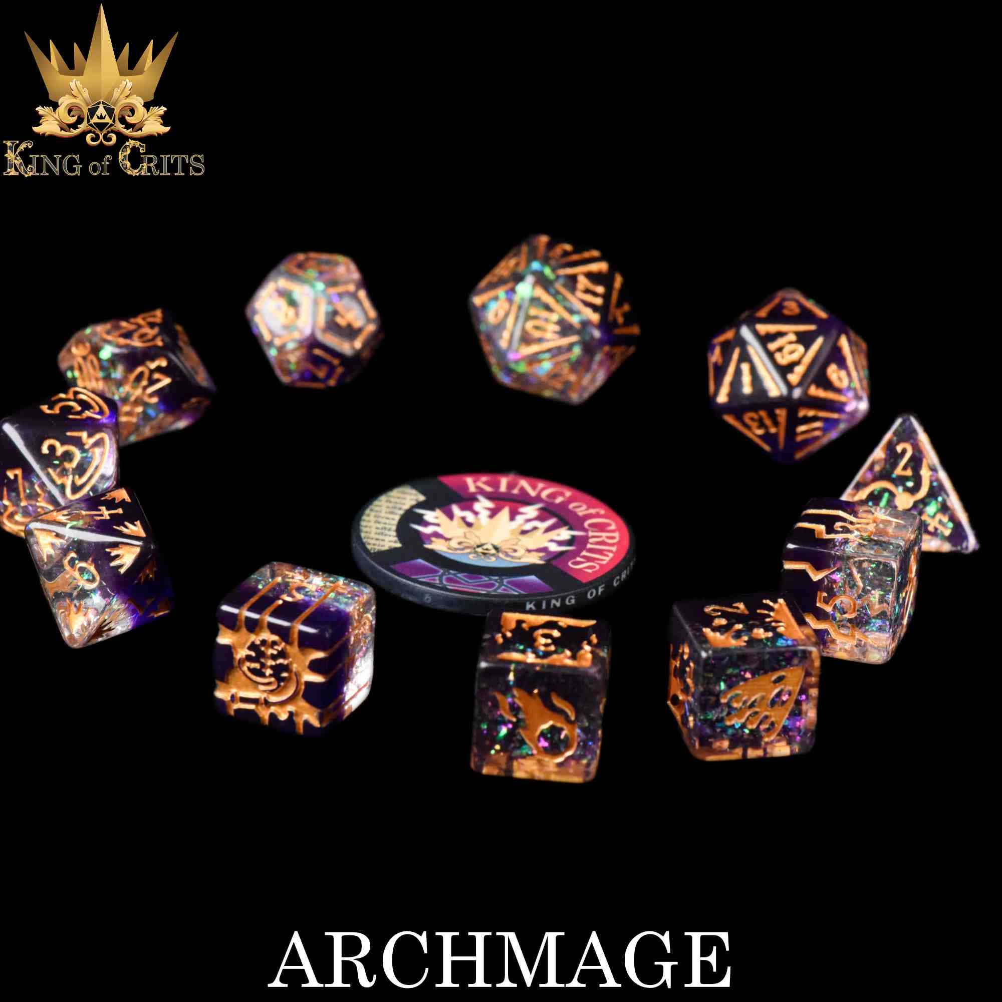DNDDICE.COM - Archmage - 11 Dice Set