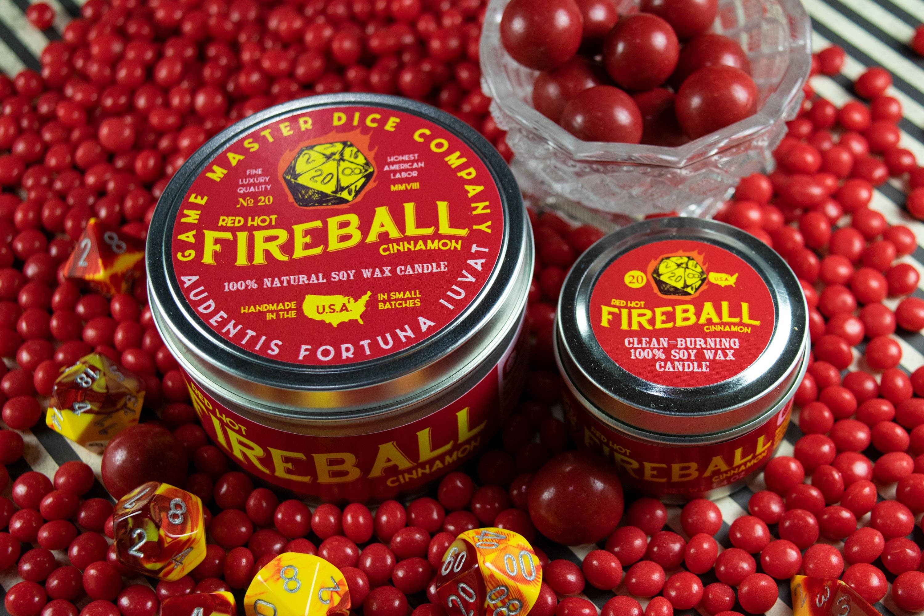 Game Master Dice - Fireball Gaming Candle