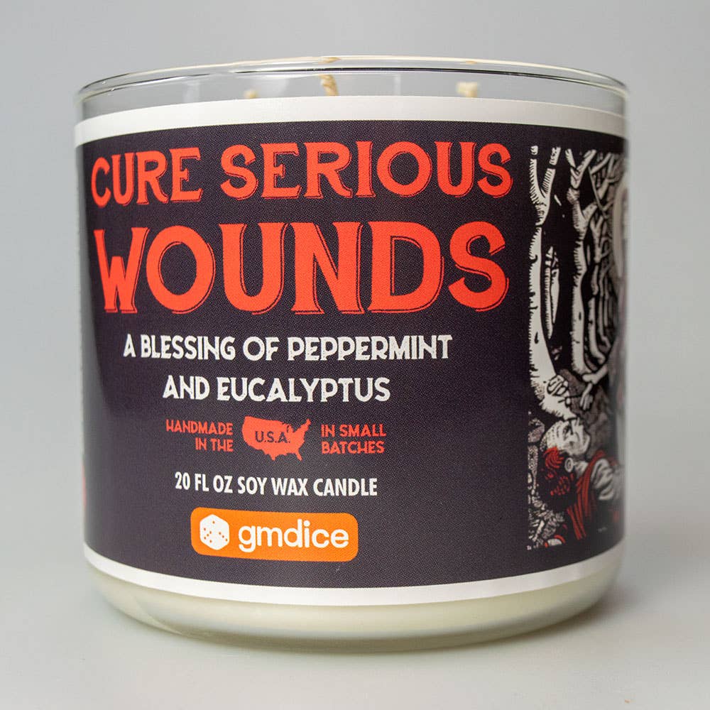 Game Master Dice - Cure Wounds Gaming Candle