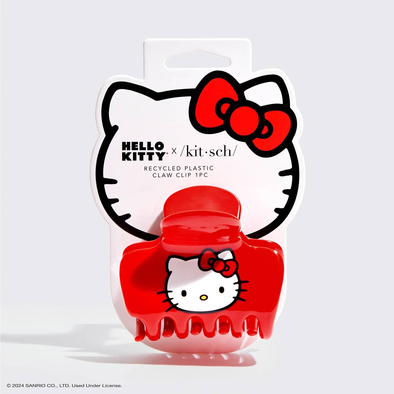 KITSCH - Hello Kitty x Kitsch Recycled Puffy Claw Clip- Kitty Face
