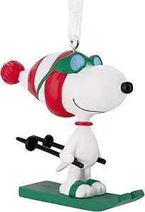 Peanuts Snoopy Skiing Christmas Ornament