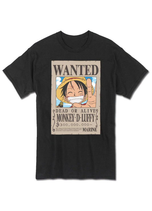 Monkey D. Luffy Wanted Dead Or Alive Unisex Tshirt