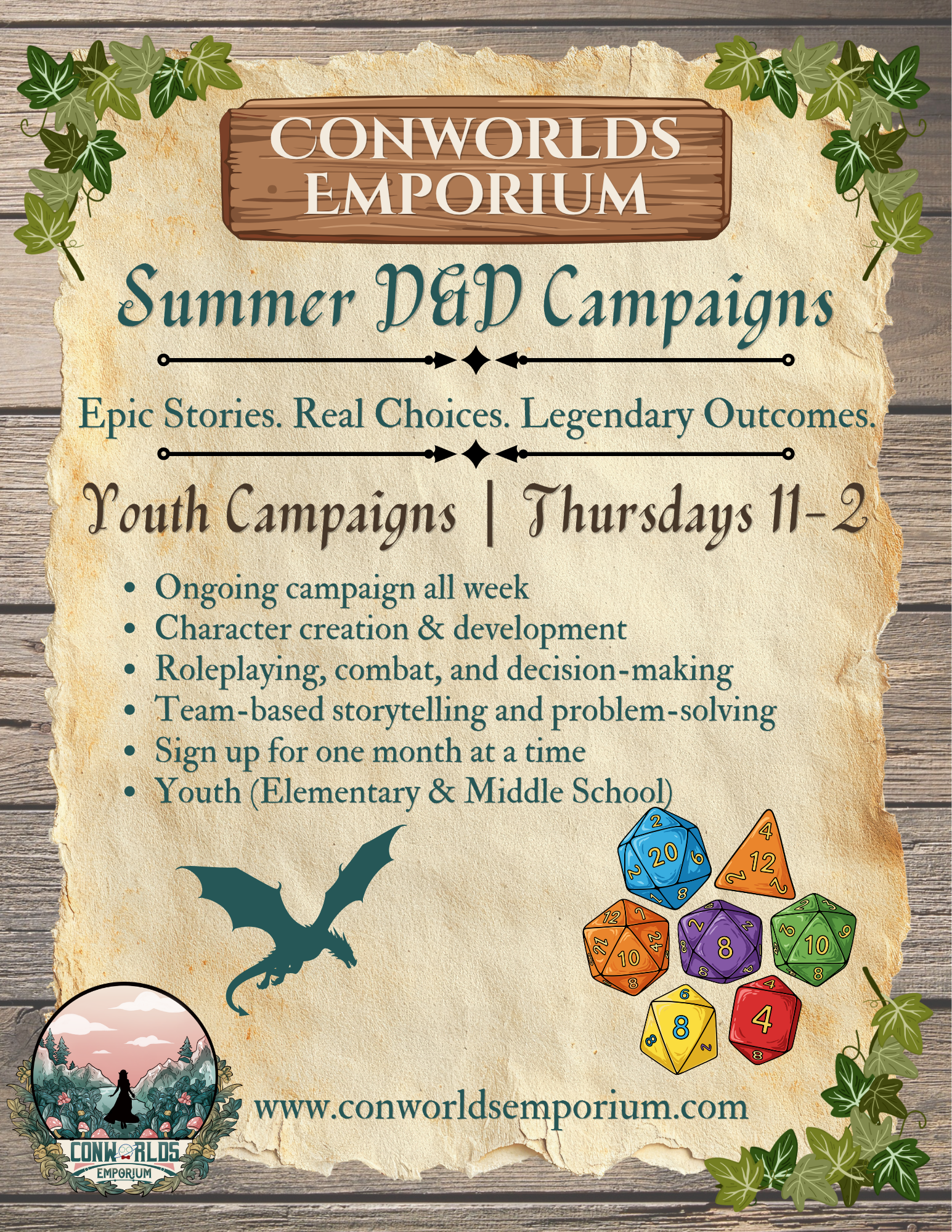 Youth Dungeons & Dragons Campaign | July 2026 | Thursdays