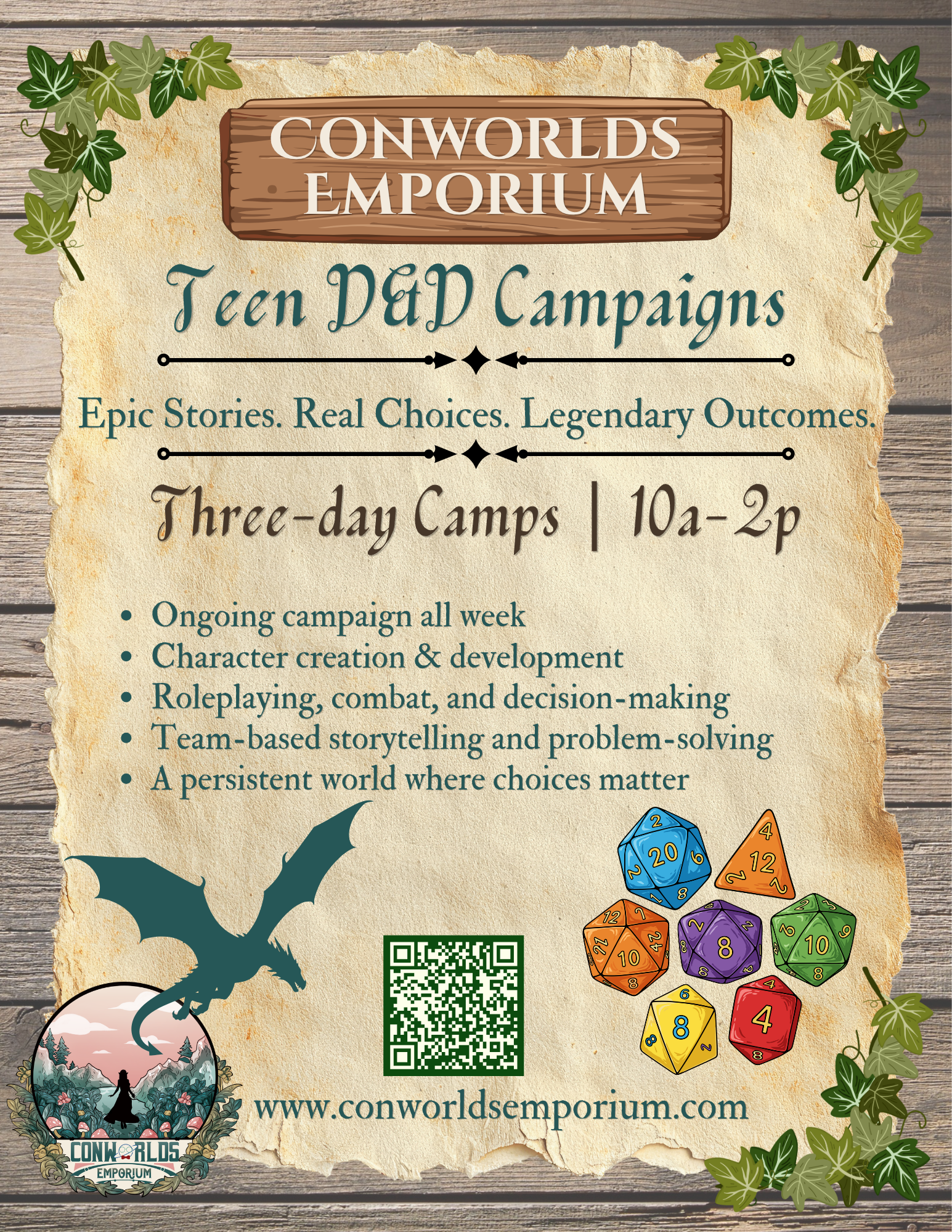 Dungeons & Dragons Summer CAMPaigns - Teens & Youth