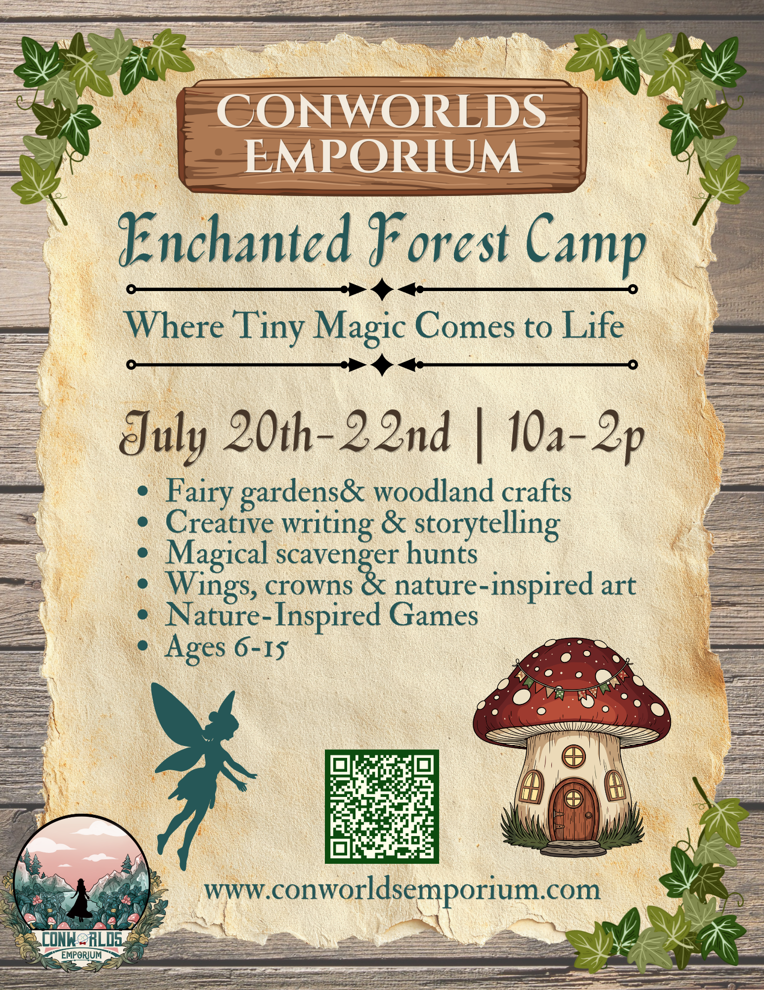Enchanted Forest Whimsical Summer Camp