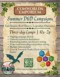 Dungeons & Dragons Summer CAMPaigns - Teens & Youth