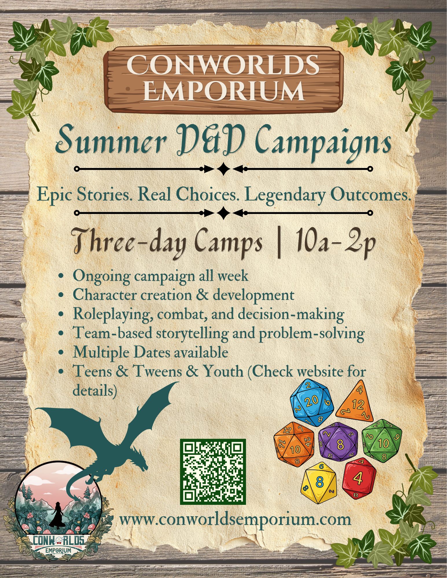 Dungeons & Dragons Summer CAMPaigns - Teens & Youth