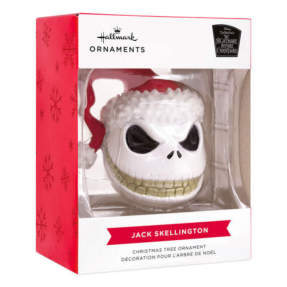 Disney Tim Burton's The Nightmare Before Christmas Jack Skellington Head Hallmark Ornament