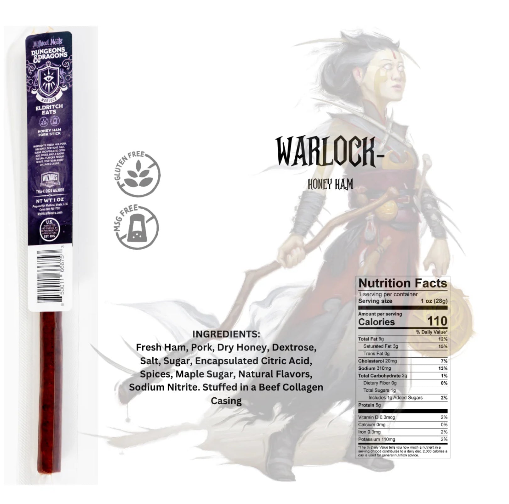 Mythical Meats: Dungeons & Dragons Variety Meat Sticks 1oz