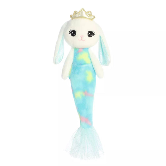 Aurora Large Merbunny Sea Sparkles Enchanting Stuffed Animal Blue 15"