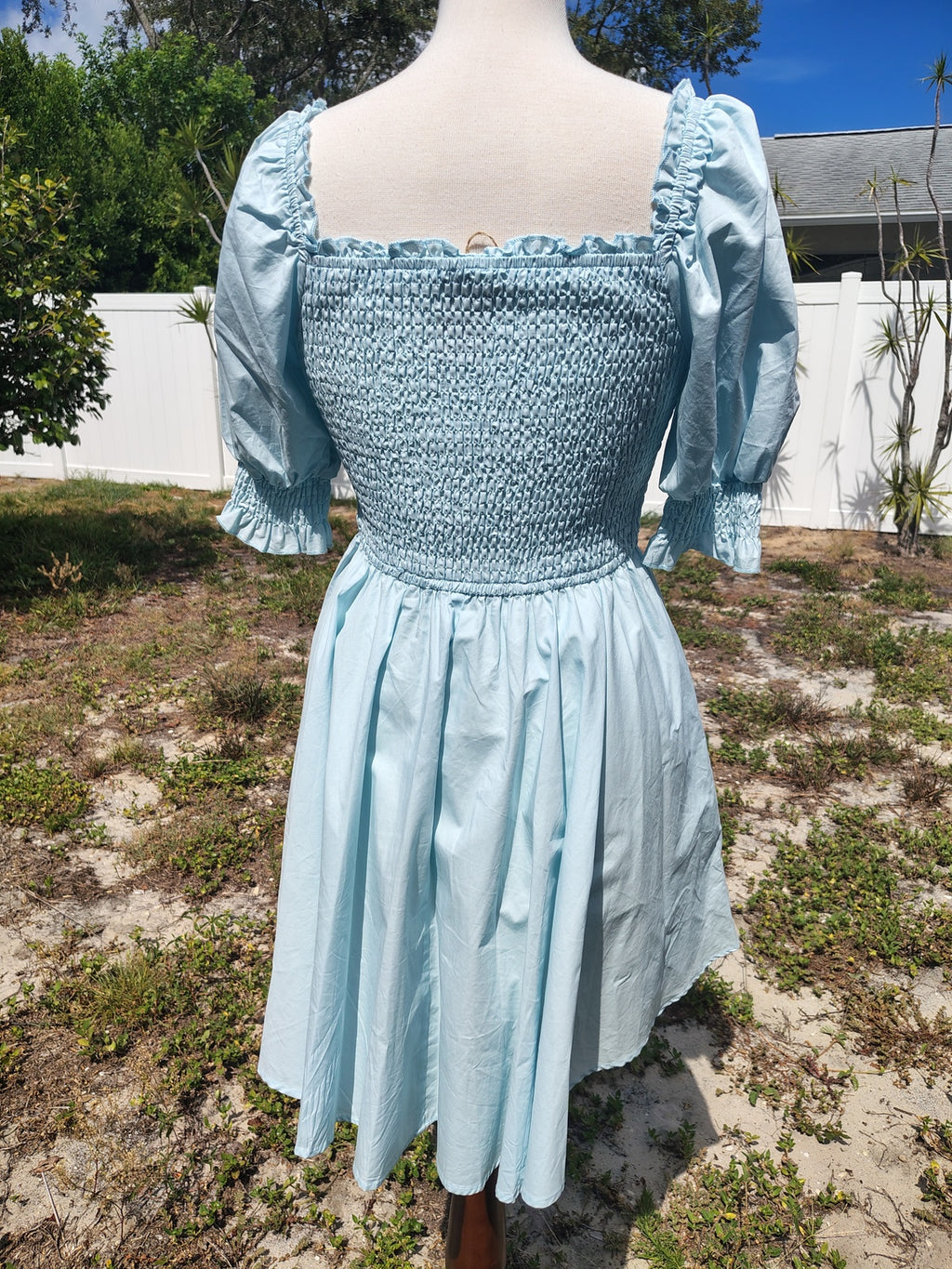 Mi Ami Light Blue Women's Babydoll Dress Size Large