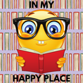 In My Happy Place 1.75" Round Bookish Button