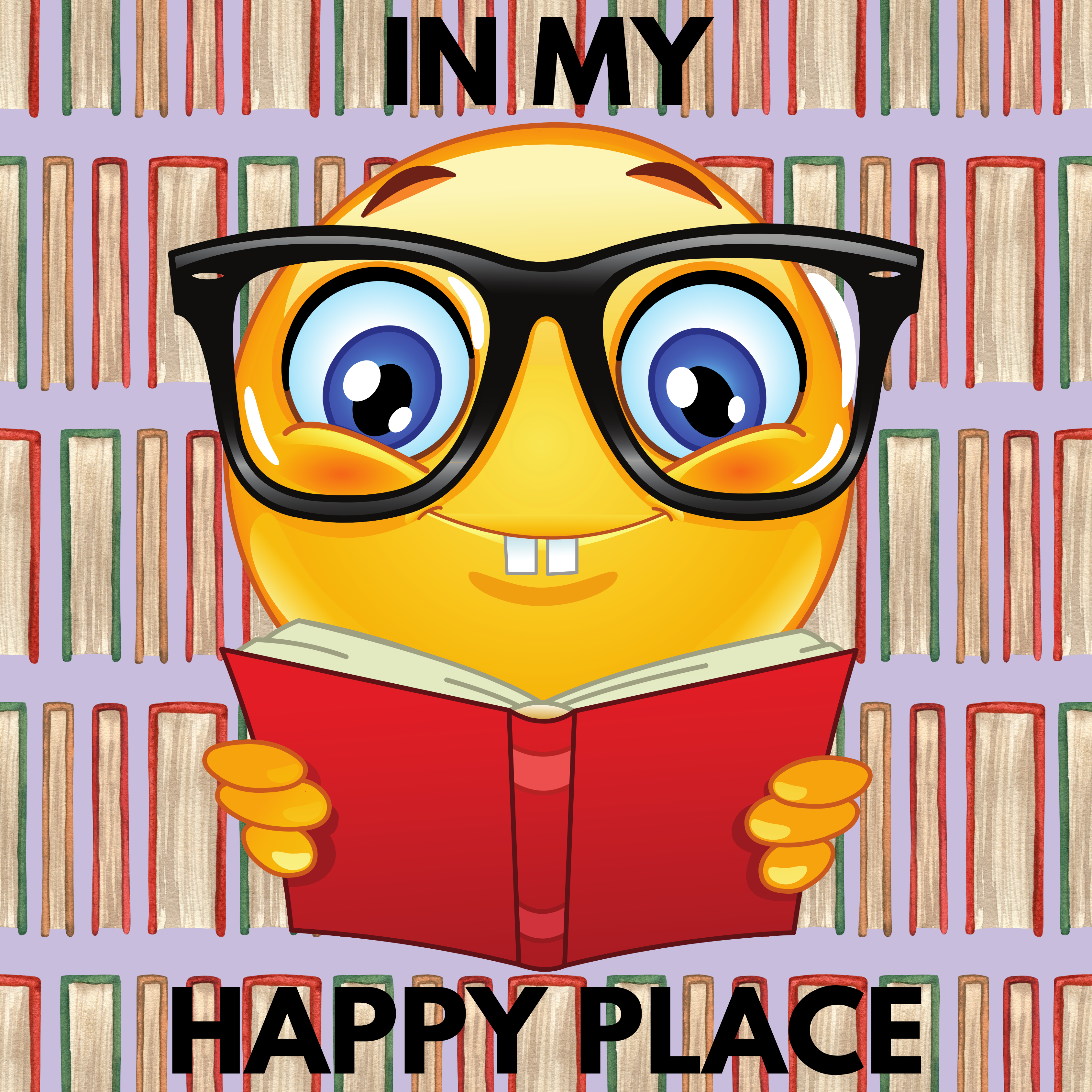 In My Happy Place 1.75" Round Bookish Button