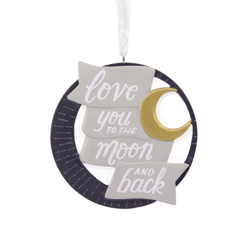 Love You to the Moon & Back Resin Ornament