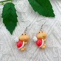 Mario Flying Shell Inspired Earrings