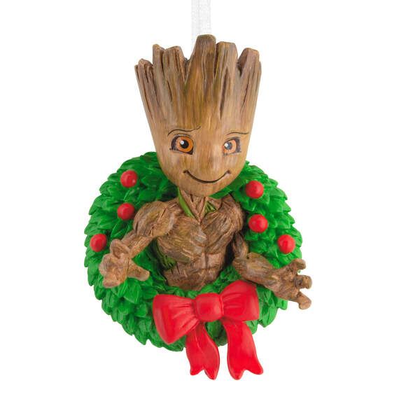 Marvel Guardians of the Galaxy Groot in Holiday Wreath Hallmark Ornament