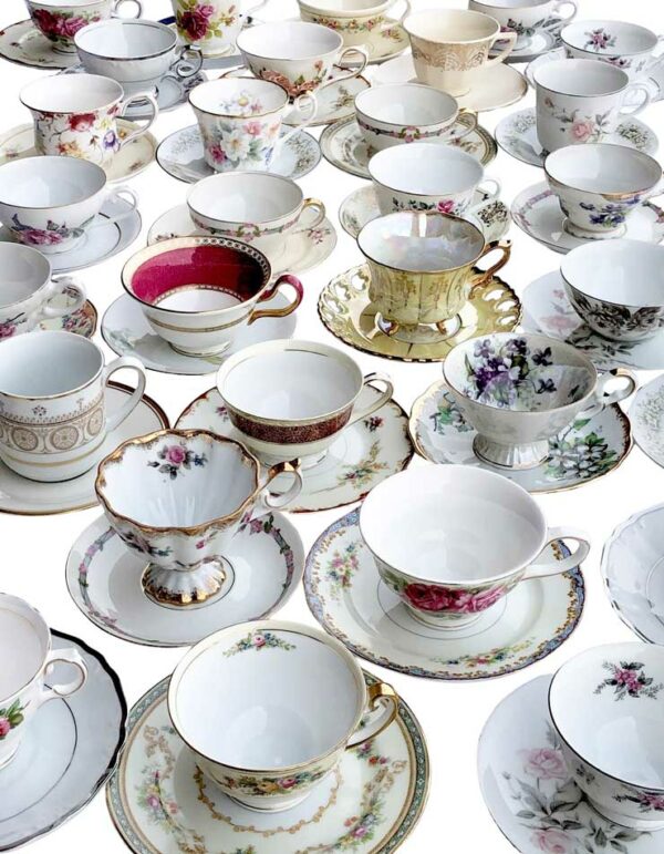 Teacup and plate set - Assorted