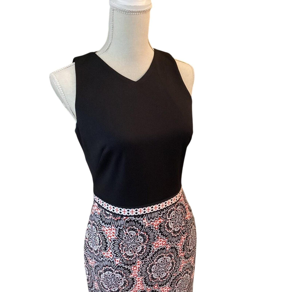 Maggy London Black Midi Dress Size 6