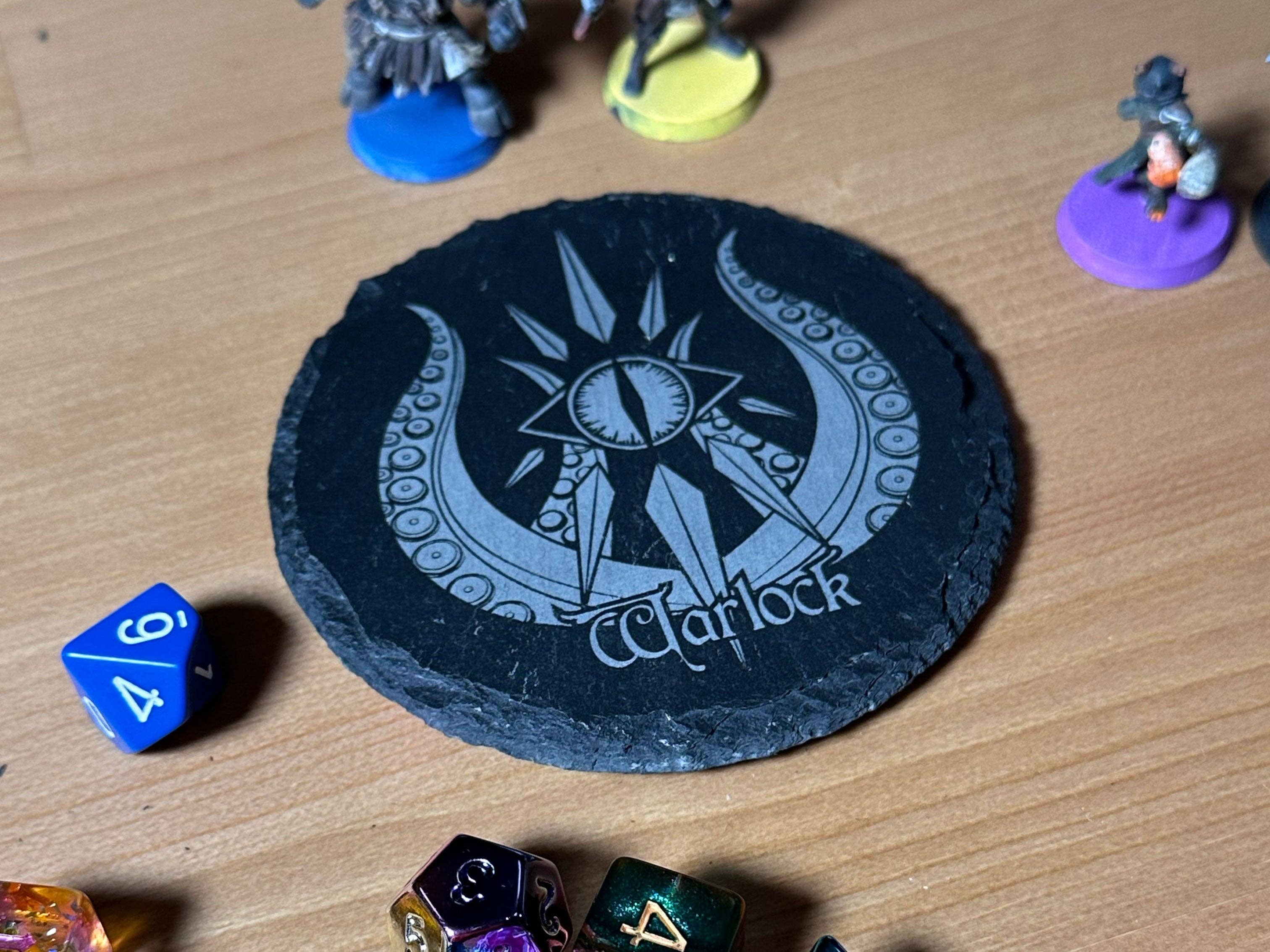 Game Master Dice - D&D Class Slate Coaster