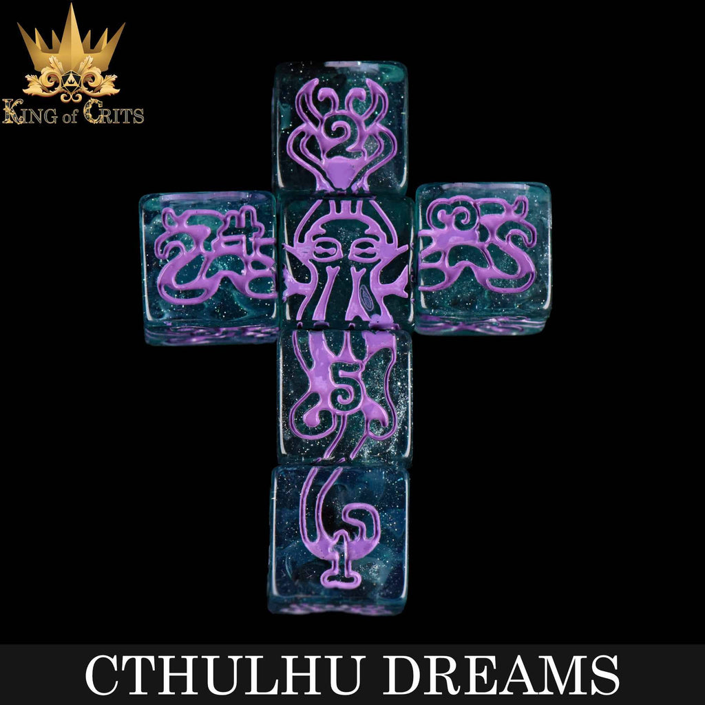 DNDDICE.COM - Cthulhu Dreams - 11 Dice Set