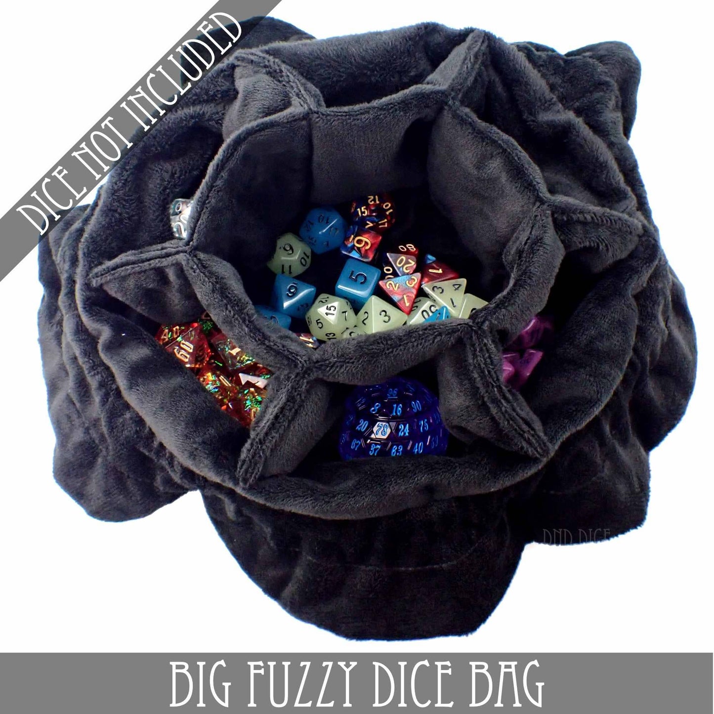 DNDDICE.COM - Big Fuzzy Dice Bag - 6 Colors