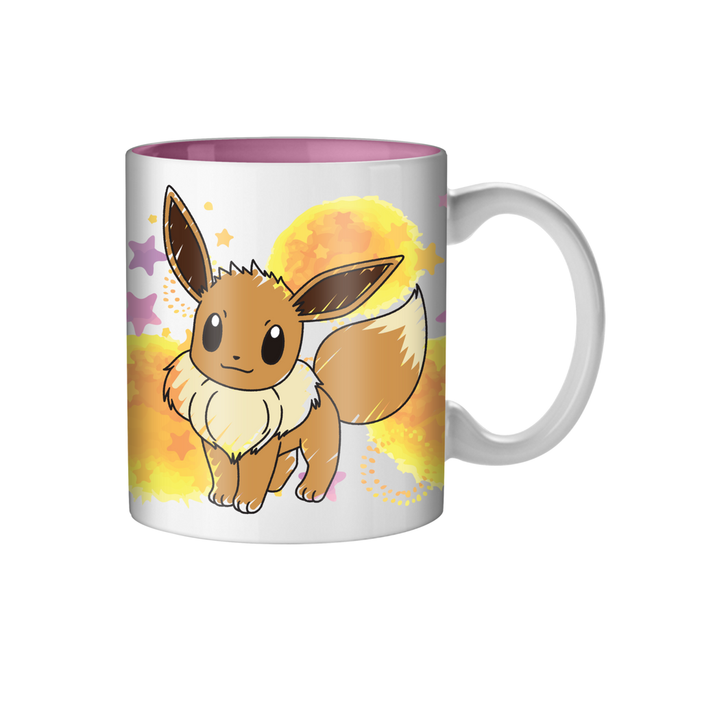 Silver Buffalo - Pokemon Eevee Star Splatter 20oz Ceramic Mug